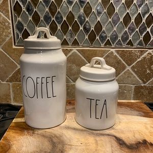 Rae Dunn  Coffe & Tea Canister Set